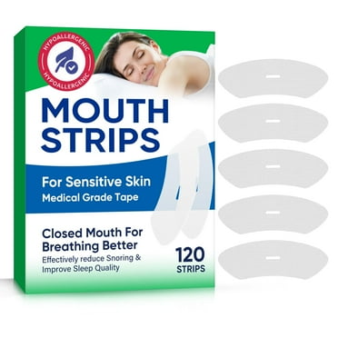 Mouth Tape for Sleeping, Anti Snoring Devices,120 Count Anti Snoring Strips for Improved Nose Breathing and Snore Reduction Removal Strips
