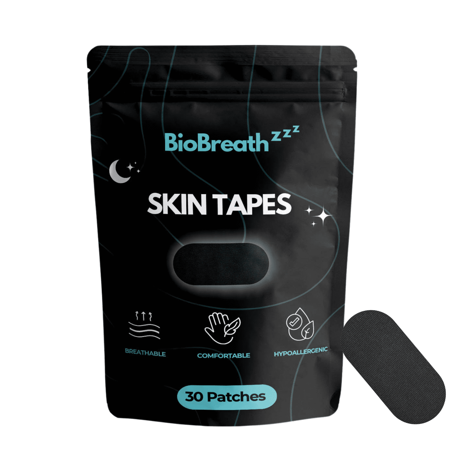 Mouth Tapes for Sleeping, Anti Snoring, Hypoallergenic, Breathable, and Gentle on The Skin. 30 Count