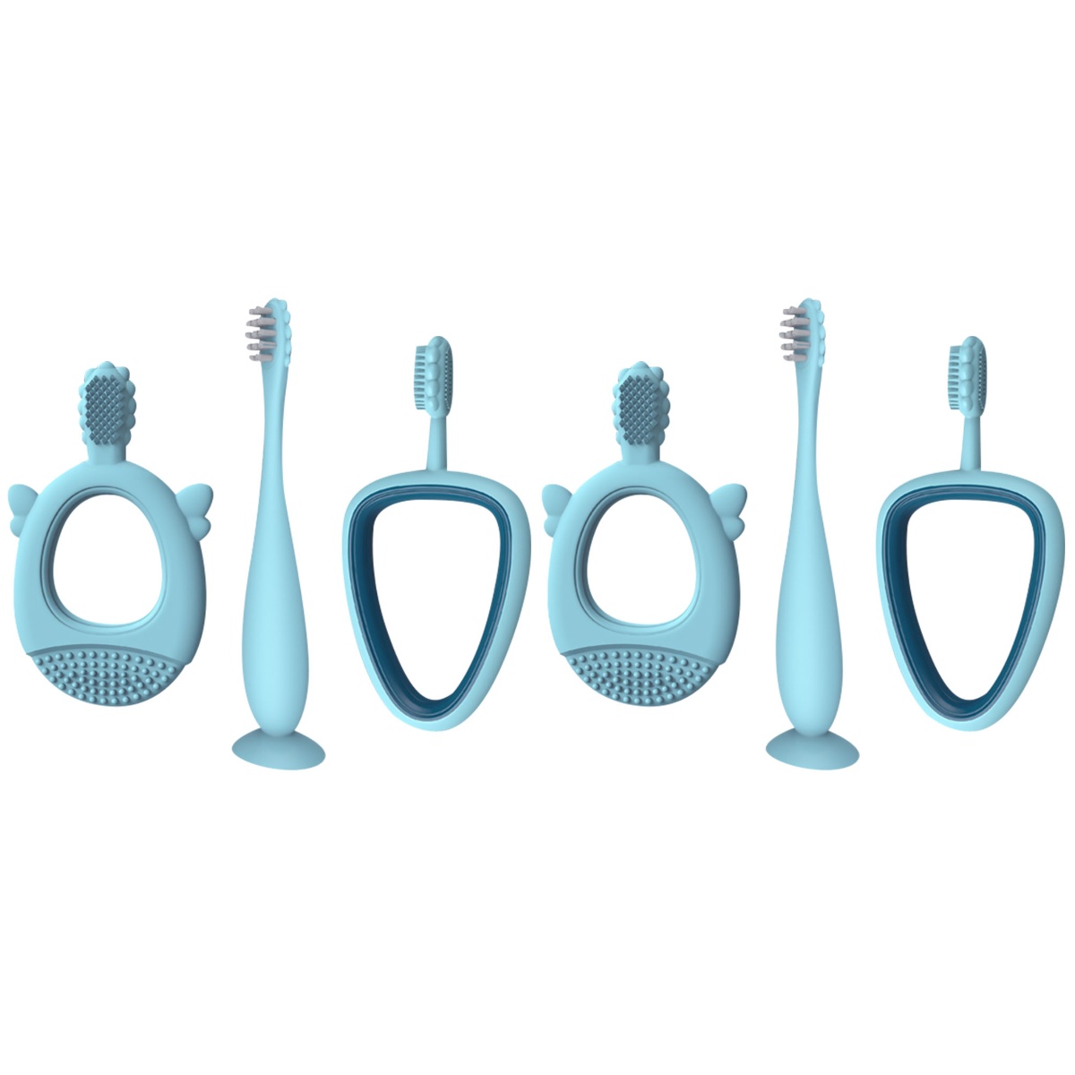 Mouthguard Toothbrush Kids Baby Bathroom Oral Toothbrushes Three Stages