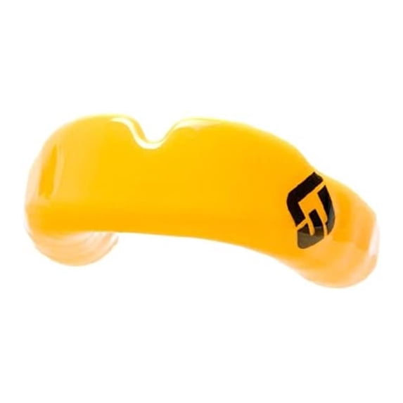 Mouthguard for Sports | Football, Basketball, Boxing | Adult & Youth | Pre-Indented, Protective, Comfortable | with Carrying Case (Yellow, Large)