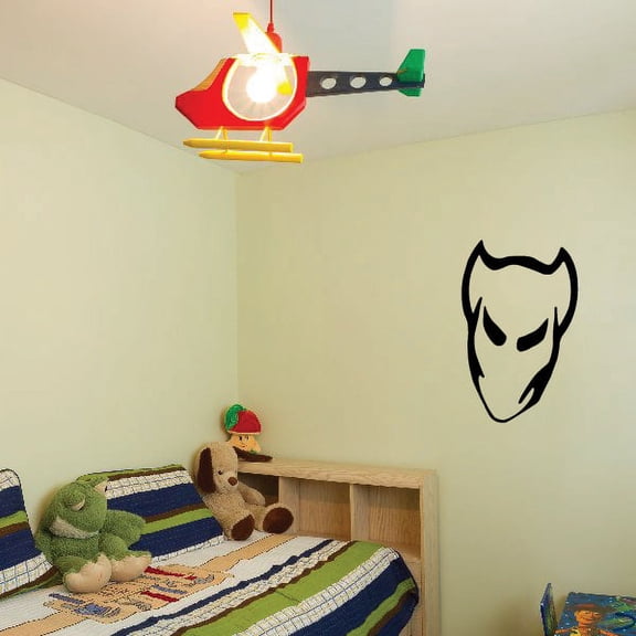 Mouthless Demon Head Decal - 36 Inches