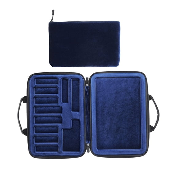 Mouthpiece Storage Box Saxophone Mouthpiece Case Oxfords Cloth Multi Space Clarinet Mouthpiece Carrying Bag