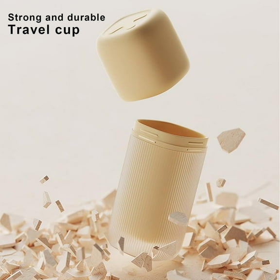 Mouthwash Cup, All-in-One Travel Oral Care Cup, Toothbrush Brush Container Toothbrush Mugs Drinking Cups, Compact, Leak-Proof, and Versatile for Toothbrush Storage Box