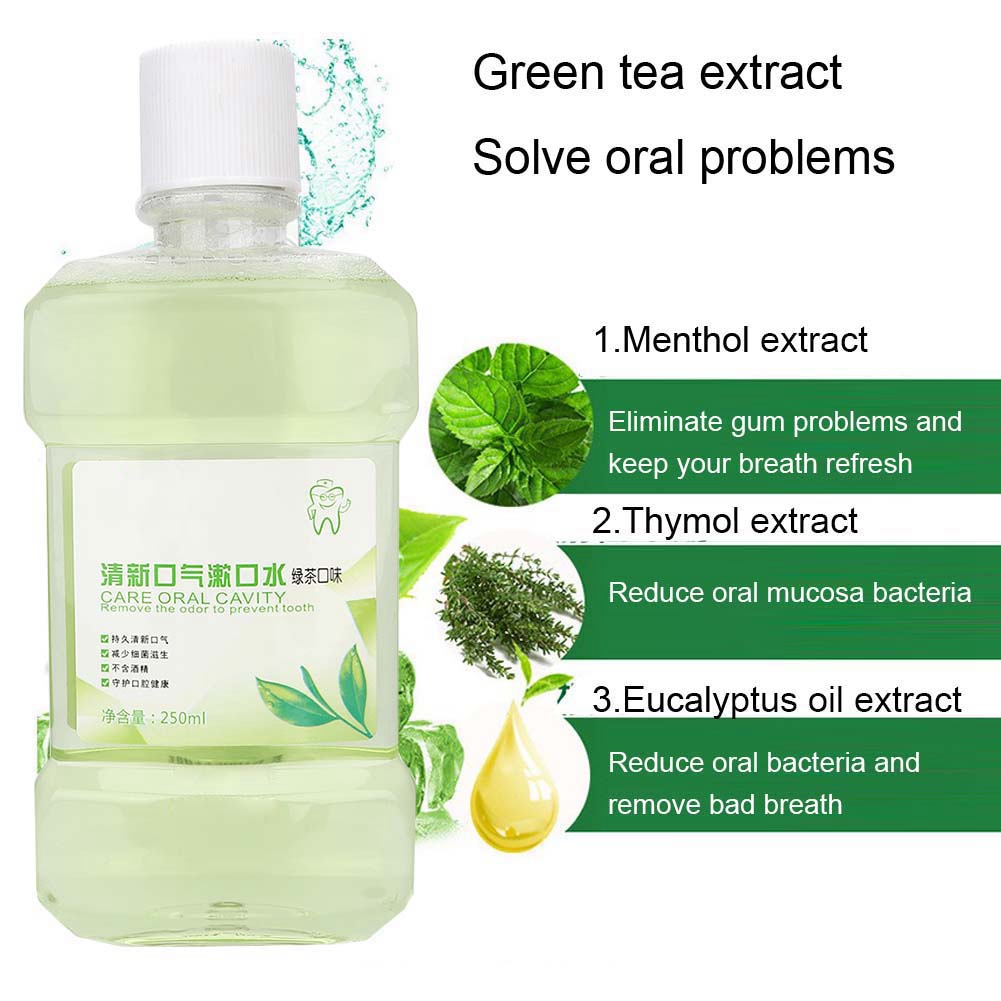 Mouthwash, Oral Mouthwash 250ml Green Tea Mouthwash Oral Hygiene Anti