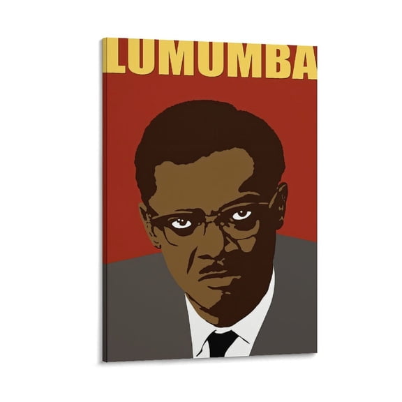 Mouvement National Congolais Politicians Patrice Lumumba Poster Posters Wall Art Painting Canvas Gift Living Room Prints Bedroom Decor Poster Artworks 12x18inch(30x45cm)