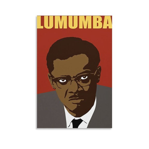 Mouvement National Congolais Politicians Patrice Lumumba Poster Wall Art Poster Gifts Bedroom Prints Home Decor Hanging Picture Canvas Painting Posters 20x30inch(50x75cm)