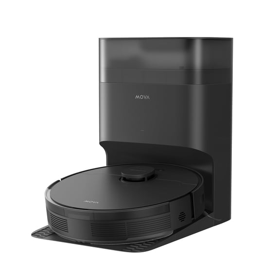MOVA S10 Plus Robot Vacuum Self-Empty Dock, 7000Pa Suction, Liftable Brush, Hands-Free Cleaning for up to 90 Days with 4L Dust Bag, PreciSense LiDAR Navigation, App & Voice Control