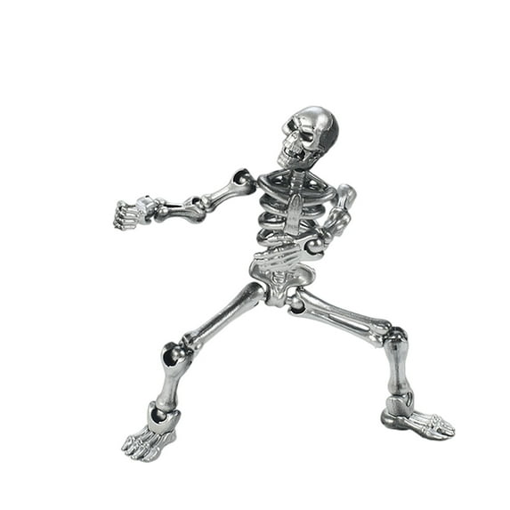 Movable Articulated Skeleton Figure With Multiple Detachable Weapons, Creative Assembly Puzzle For Children And Collectors, Desktop Decor And Sketching Practice Tool