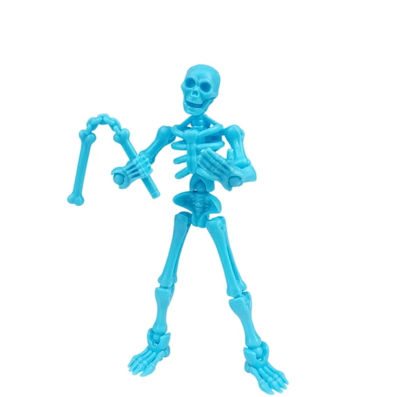 Movable Articulated Skeleton Puppet With Multiple Detachable Weapons, Flexible Joints For Endless Poses, Ideal For Children Collectors And Sketching Enthusiasts As Desktop Decor