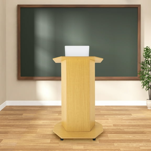 Movable Desk for Classroom Church Conference Presentation Stand, Portable Presentation Standing for Classroom