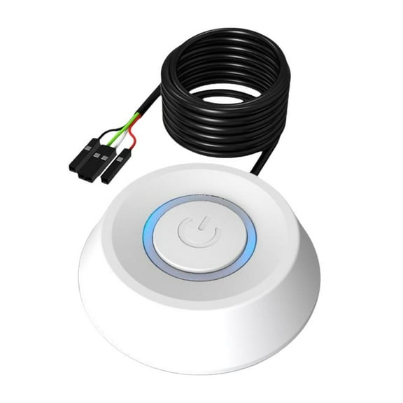 Movable Desktop Power Switch with POWER+RESET Button UK For DesktopComputer N5N2