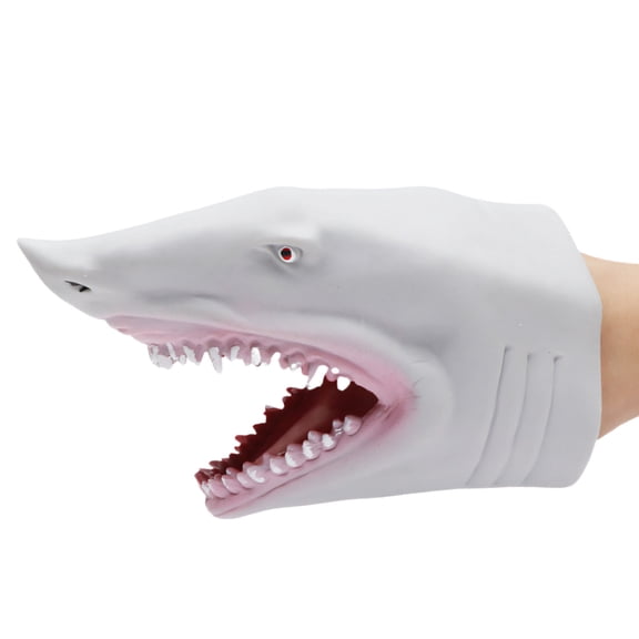 Movable Jaw Vinyls Fish Hand Puppet Soft Stuffed Toy For Interactive Storytelling Birthday Christmas Gift Preschool Play