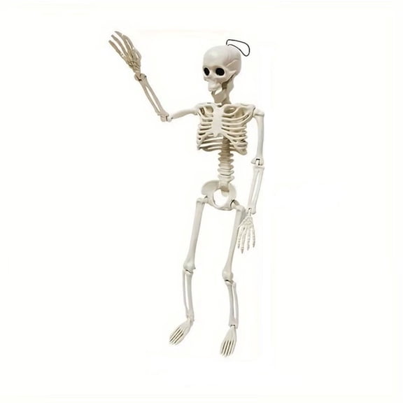 Movable Joint Mini Human Skeleton Figurine Car Interior Decoration House Party Ornament Spooky Skull Bone Decor