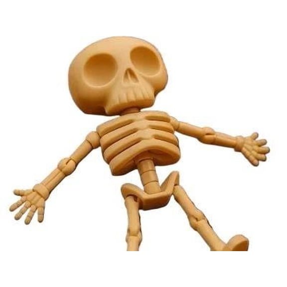 Movable Joint Skeleton 3D Printed Statue, Cute Halloween Ornament Home