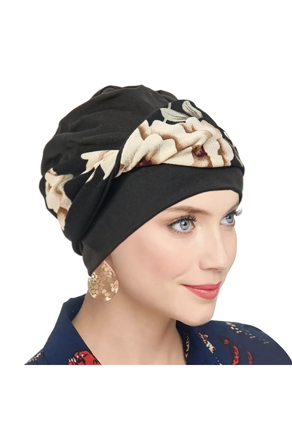 Movable Knot Beanies with Relaxed Stretch Elastic, Chemo Hats for Women