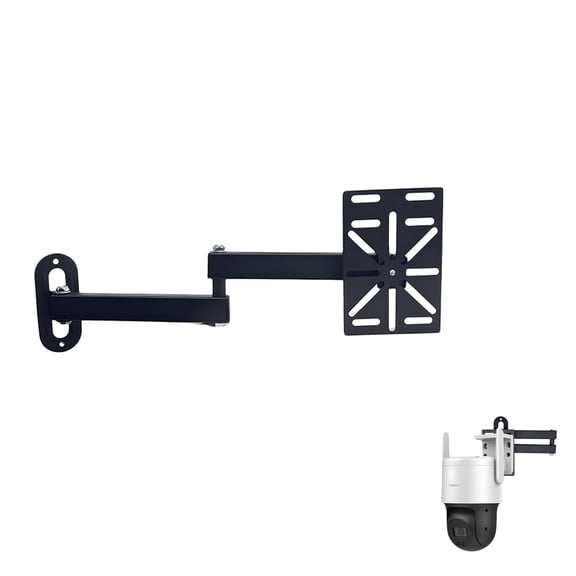 Movable L-shaped Dome Camera Bracket 7.8in+7.8in For Wall-mounted Security Camera Installation