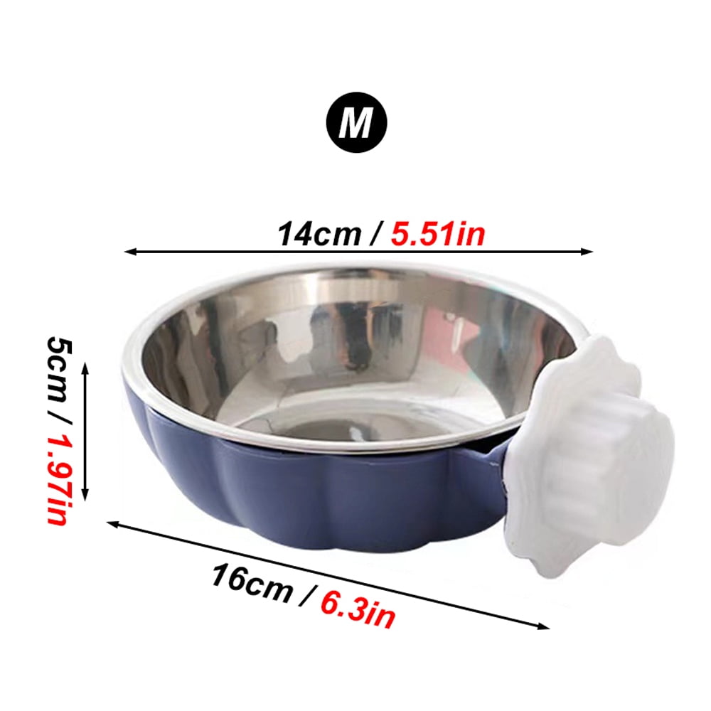 Movable Lifting Pet Hanging Food Bowl Pumpkin Shaped Stainless Steel ...