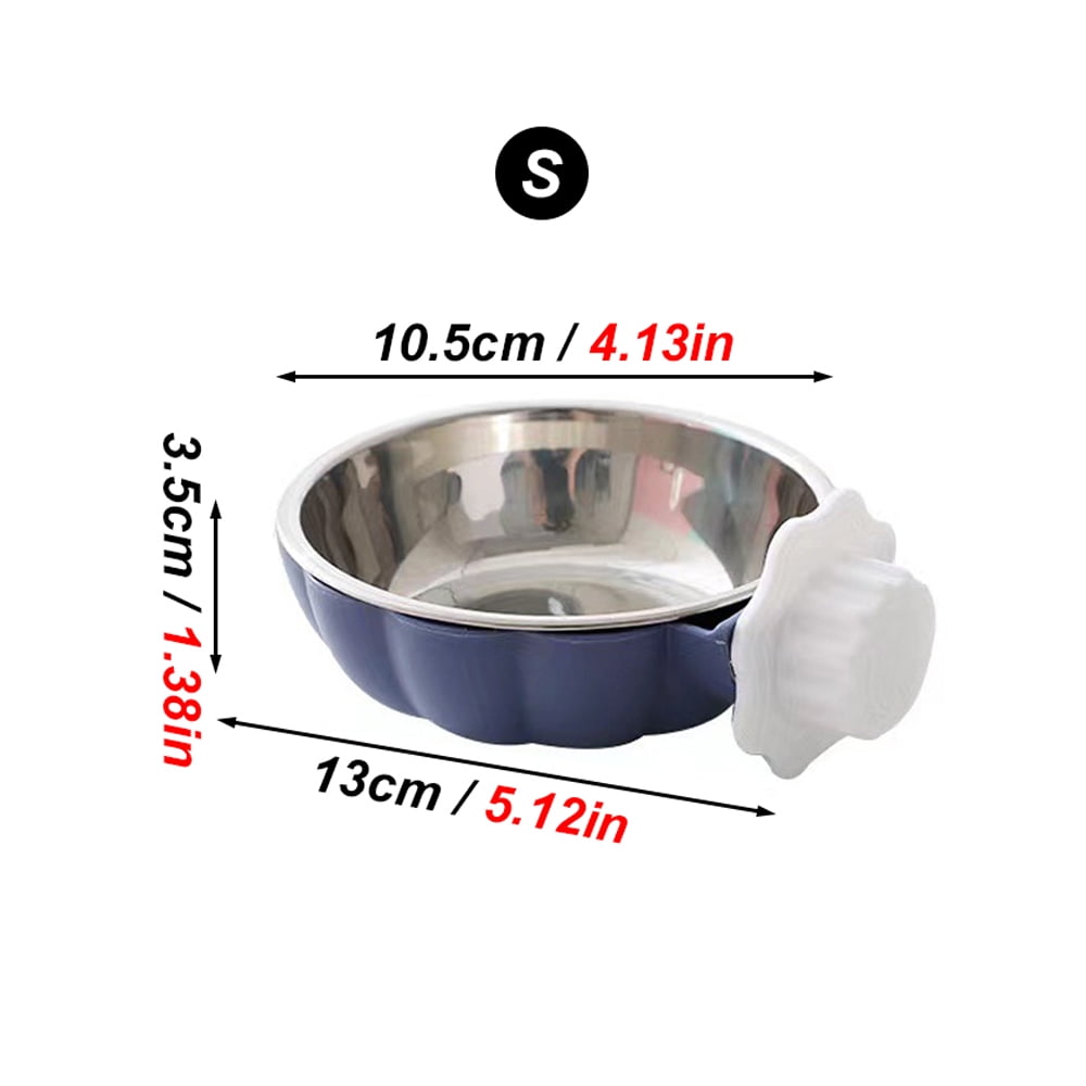 Movable Lifting Pet Hanging Food Bowl Pumpkin Shaped Stainless Steel ...