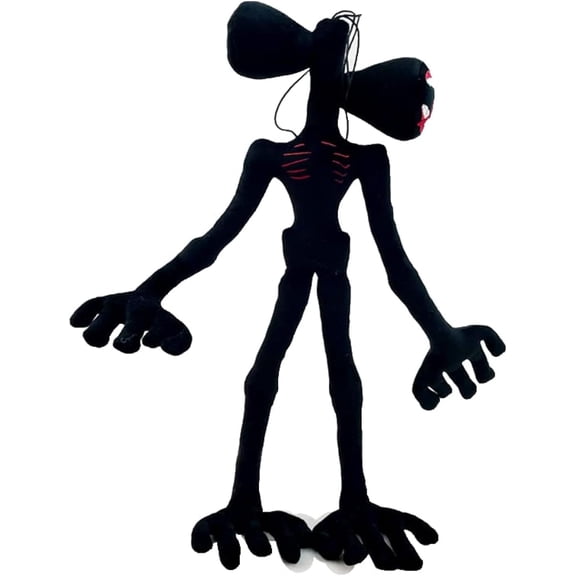 MovableLimbs Spooky Humanoid Monster Stuffed Plush Doll, Soft Scary FantasyCreature Plushie, Home Decor & BirthdayParty Gift (Black)