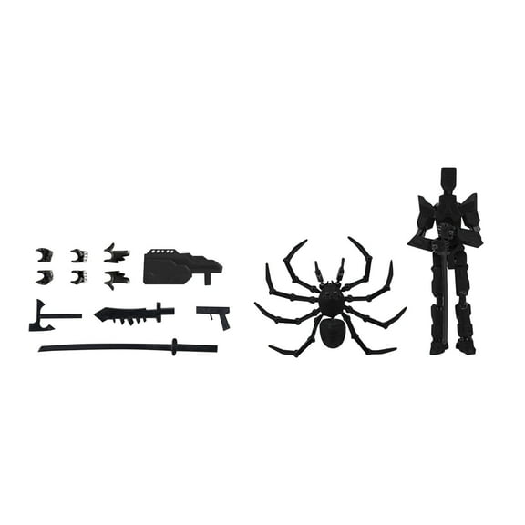 Movable Mini Doll Assembly Kit Poseable Figure Model Collectible Garage Ornament