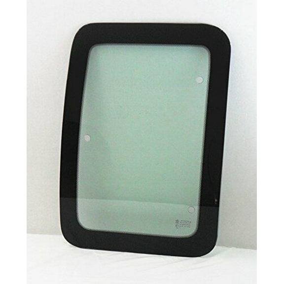 Movable Passenger Right Side Rear Access Door Quarter Glass Quarter Window Compatible with Ford F250 F350 F650 F750 F450 F550 Pickup 2 Door Super Cab 2000-2016 Models