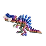 Movable Skeleton Spinosaurus Dinosaur 3D Printed Articulated Figure Desk Decor