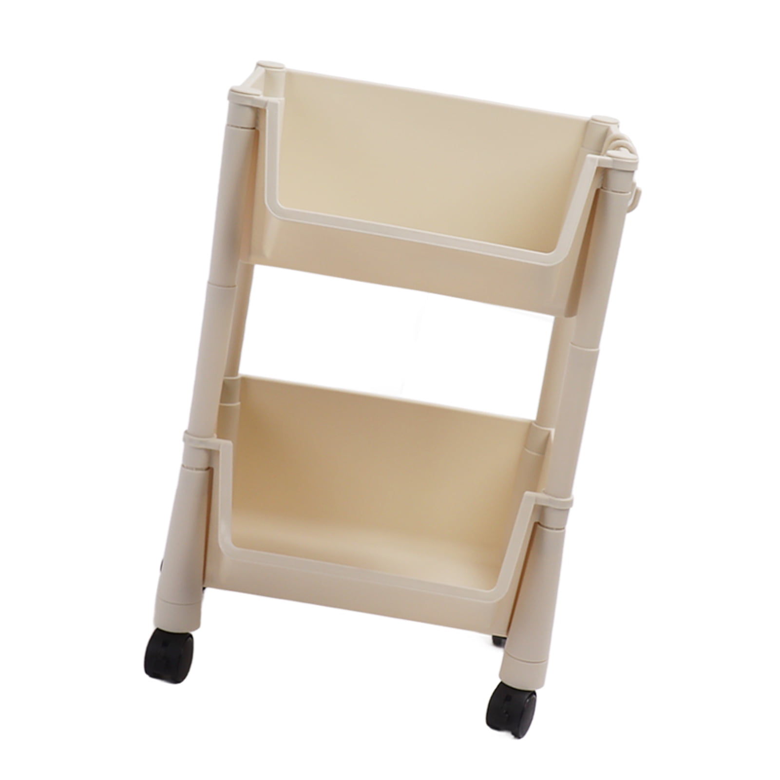 Movable Vertical Shelf PP Easy To Install Slide Out Utility Cart For Office Bathroom