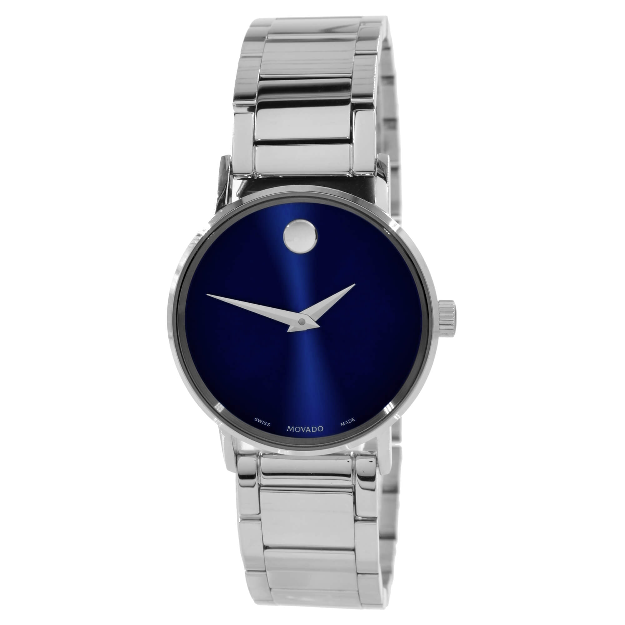 Movado 0607235 Women's Blue Dial Silver Tone Bracelet Watch