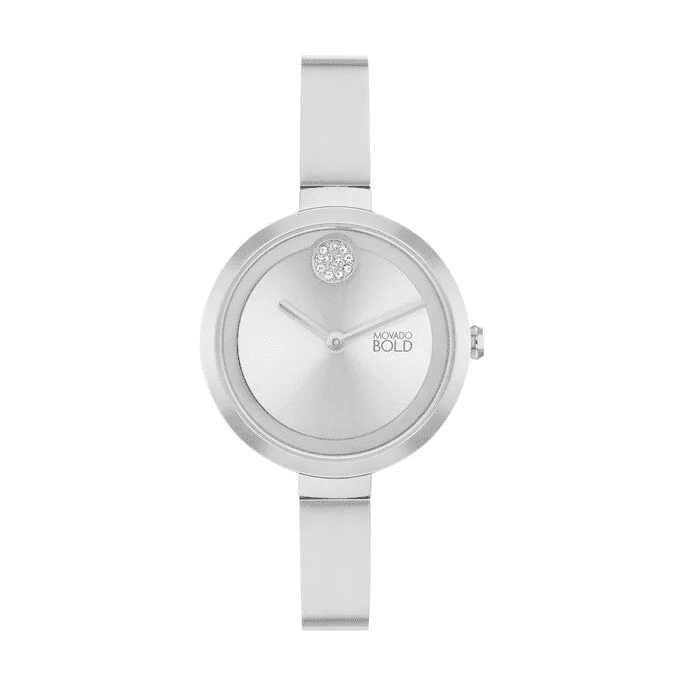 MOVADO 3601006 TREND SILVER DIAL SILVER STAINLESS STEEL BANGLE WOMENS WATCH Movado 3601006 Trend Silver Dial Silver Stainless Steel  main image 2