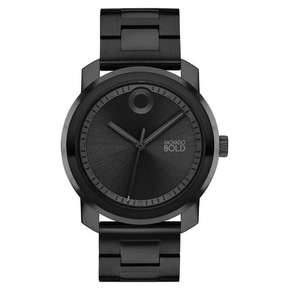 Movado 3601034 Trend Propel Black Dial Black Stainless Steel Bracelet Mens Watch