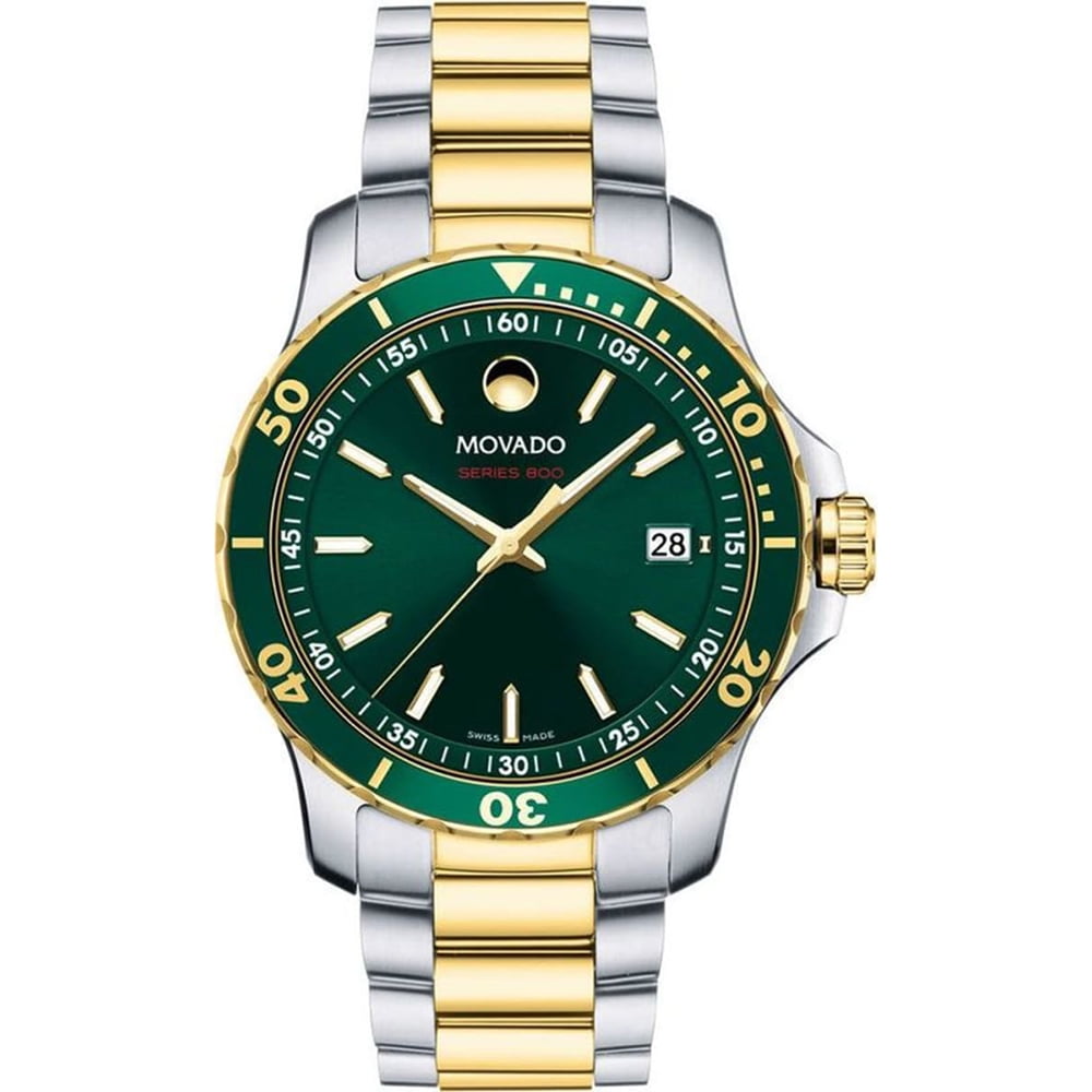 Movado 800 Green Dial Two-tone Mens Watch 2600147 - Walmart.com
