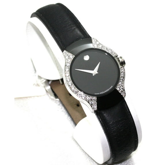 Movado Alia Stainless-steel and Ceramic with Diamond Women's Watch