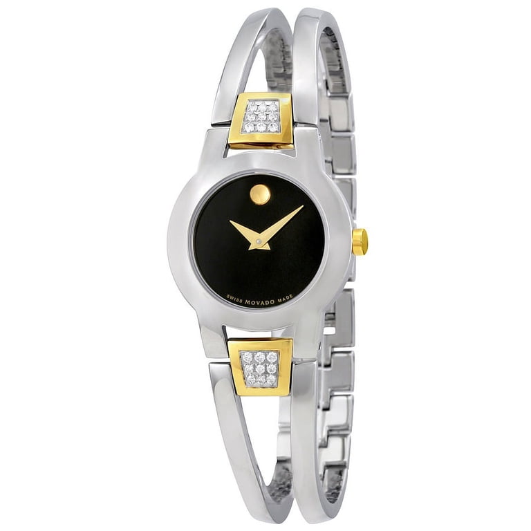 Movado Amorosa Black Dial Diamond Ladies Watch 606894  display picture 1
