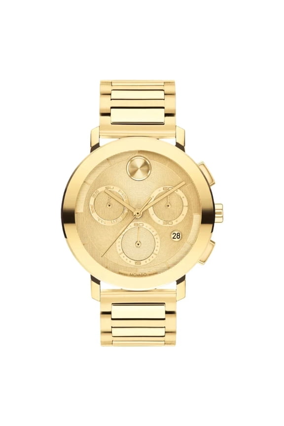 Men's Bold Gold Dial Watch - 3601098
