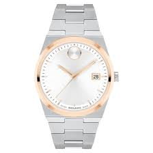 Movado BOLD Quest White dial Stainless steel 35 mm Quartz Men's Watch 3600972