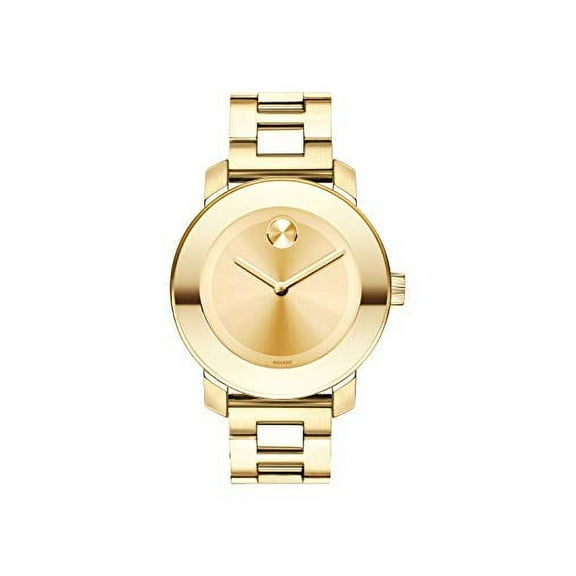 Movado Bold 3600085 Women's Champagne Dial Yellow Gold Stainless Steel Watch