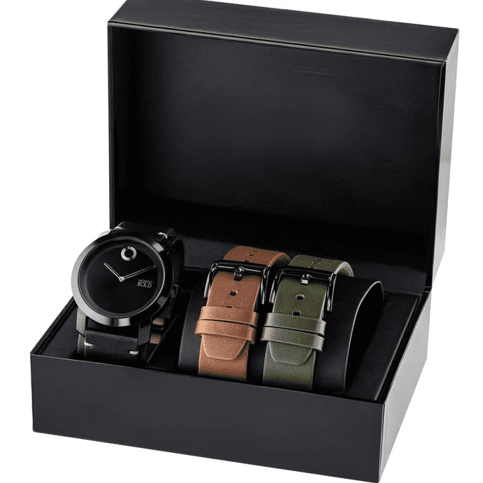 Movado Bold 3601054 Black Dial Black/Brown/Green Leather Movado Bold 3601054 Black Dial Black/Brown/Green Leather