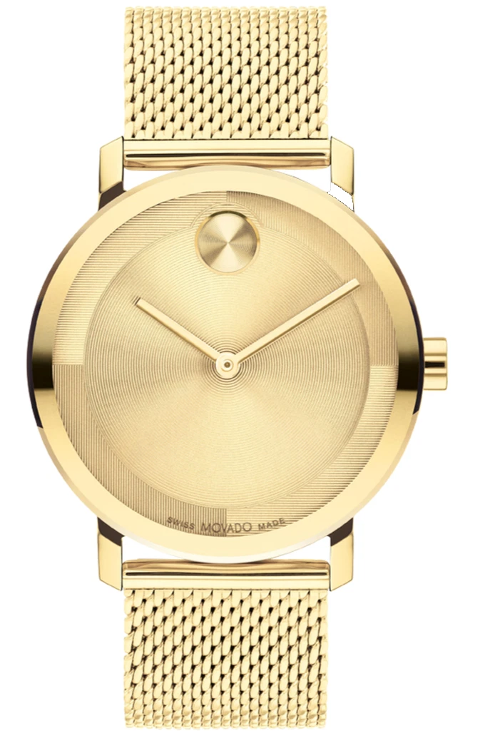 Movado Bold 3601073 Gold Dial & Stainless Steel Bracelet 40MM Mens