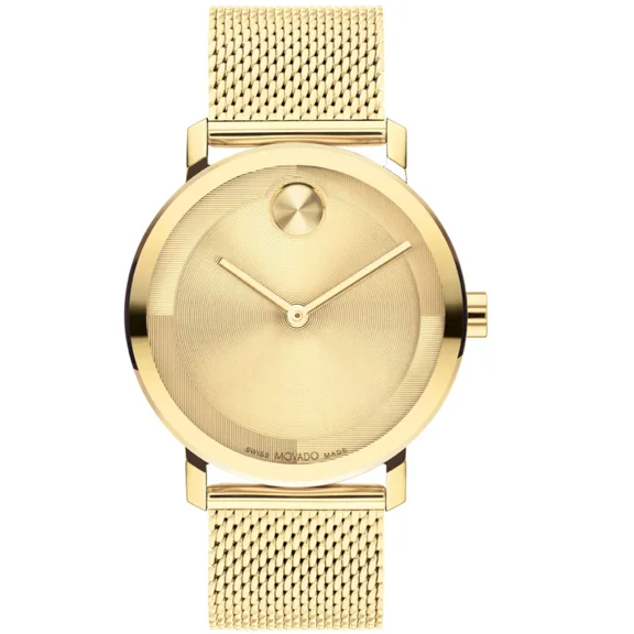 Movado Bold 3601073 Gold Dial & Stainless Steel Bracelet 40MM Womens Watch