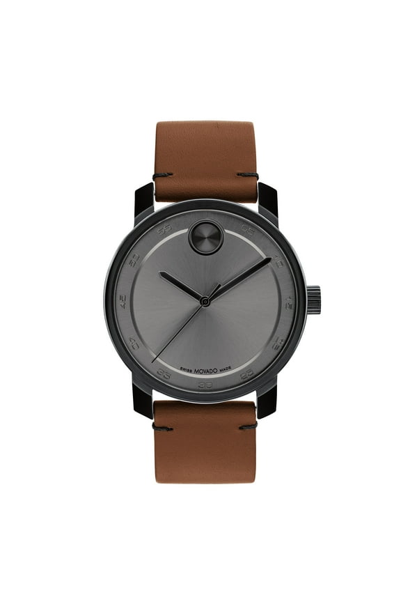 Bold Access Grey Dial Leather Strap Men's Watch 3600917