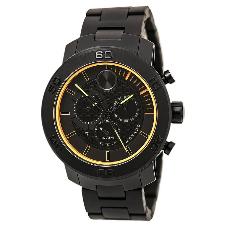 Movado Bold Black Ion Titanium Chronograph Men s Watch 3600190