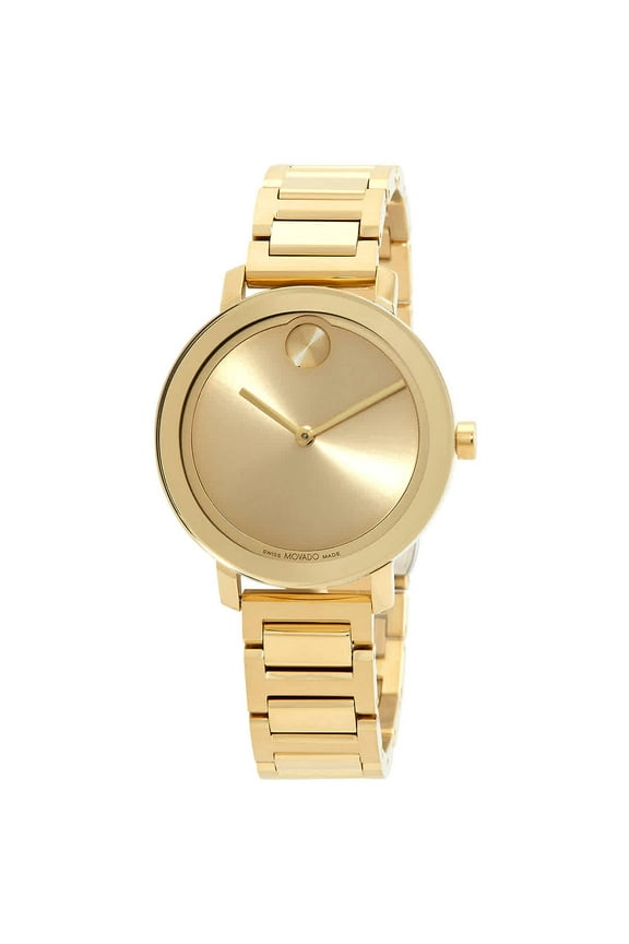 Bold Evolution Quartz Gold Dial Ladies Watch 3600822