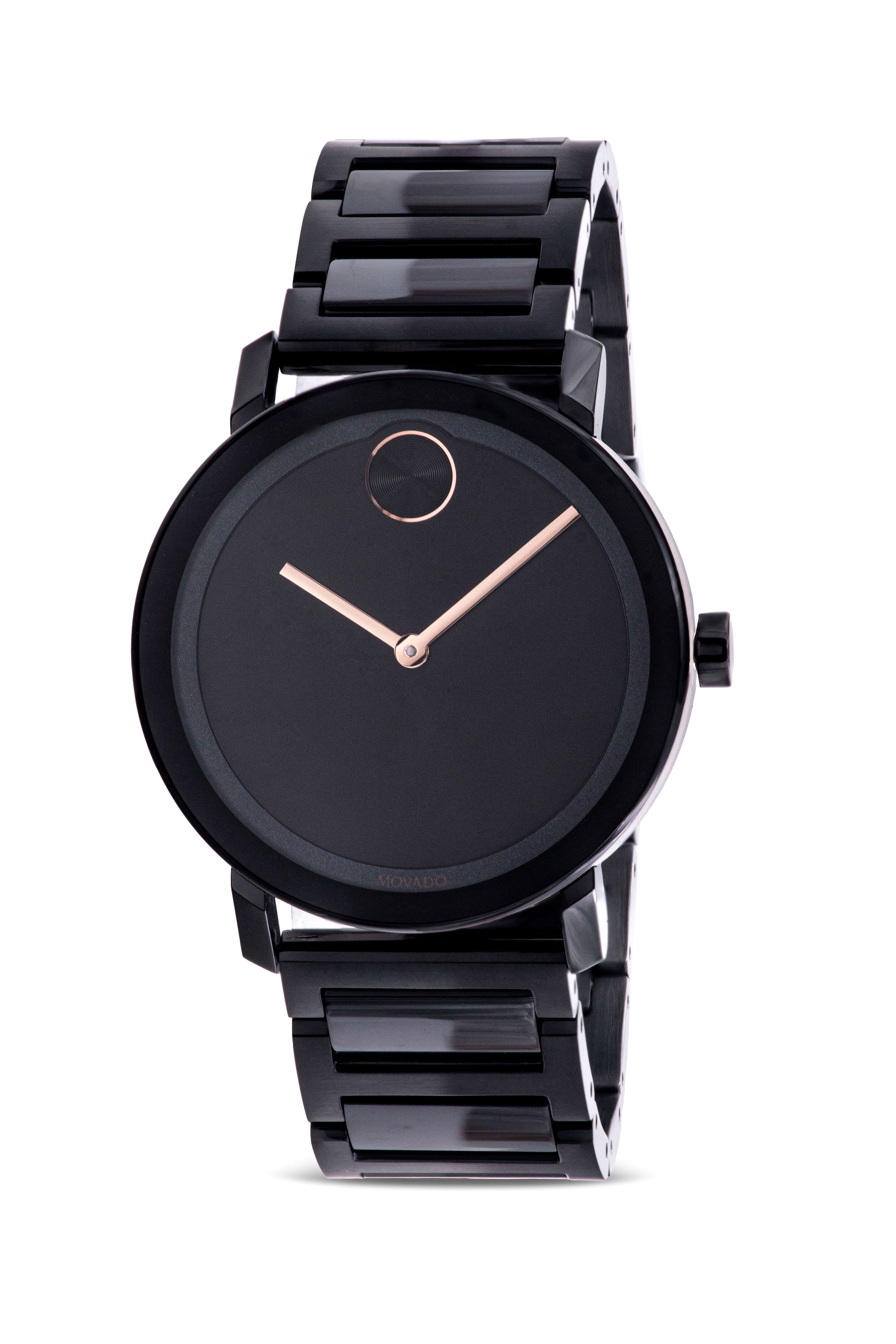MOVADO メンズ 時計 ステンレススチール 黒 MOVADO Bold All Black Resin Men's Stainless Steel Watch 42mm