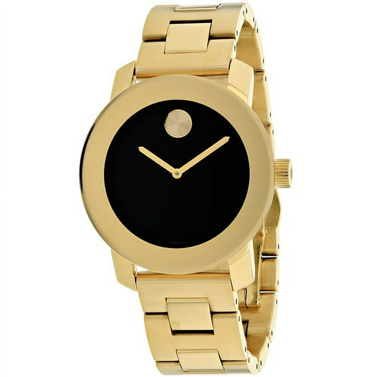 Movado Bold Gold-Tone Stainless Steel Unisex Watch 3600397