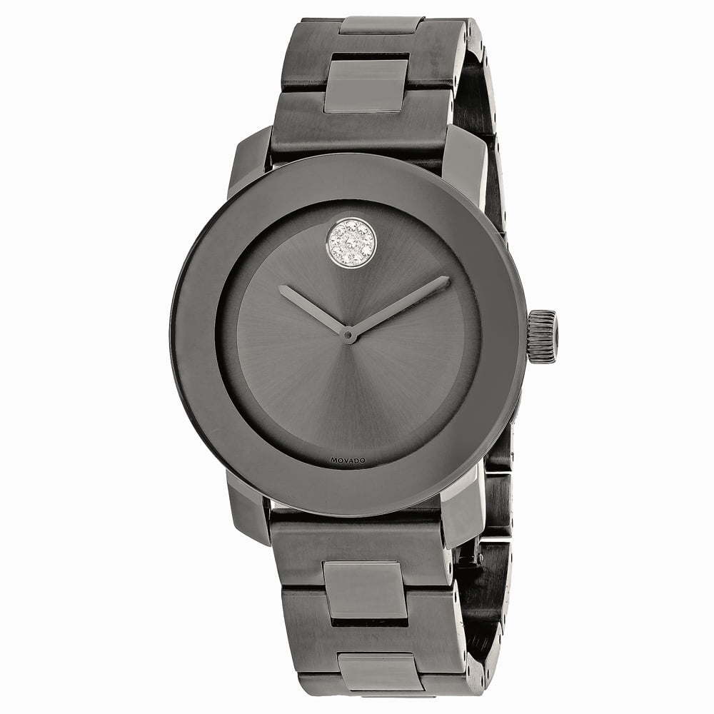 Movado Bold Watch Grey Stainless Steel, Quartz, Water Resistant