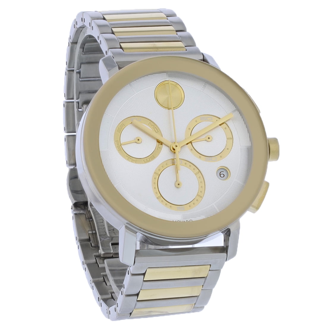 Movado Bold Men's Two Tone Stainless Swiss Chronograph Quartz Watch ...