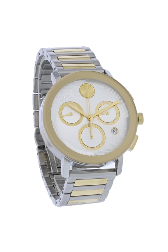 Bold Men's Two Tone Stainless Swiss Chronograph Quartz Watch 3601100