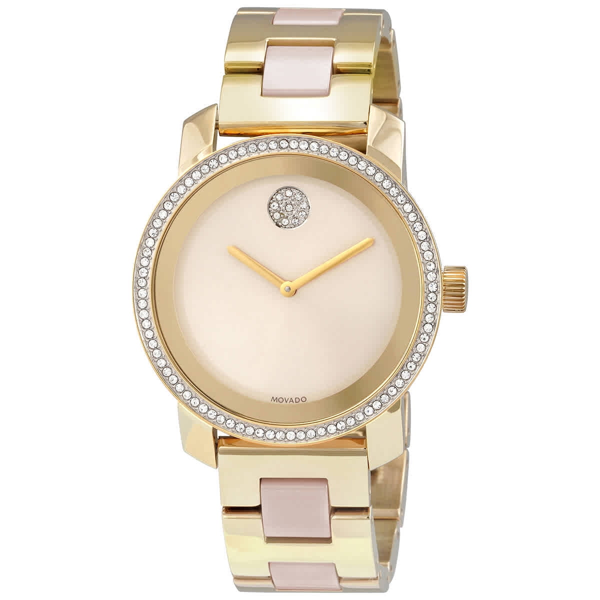Movado Bold SWISS Quartz Yellow Gold IP Stainless Steel Ladies Watch Movado Bold Quartz Yellow Gold PVD Stainless Steel Women main image 2
