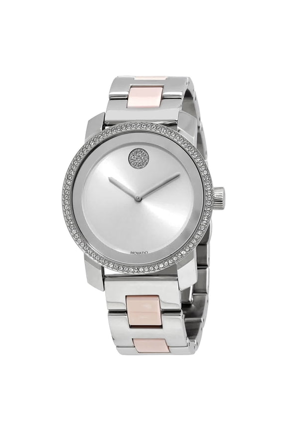 Bold Ceramic Women's Stainless Steel Swiss Quartz Watch 3600784