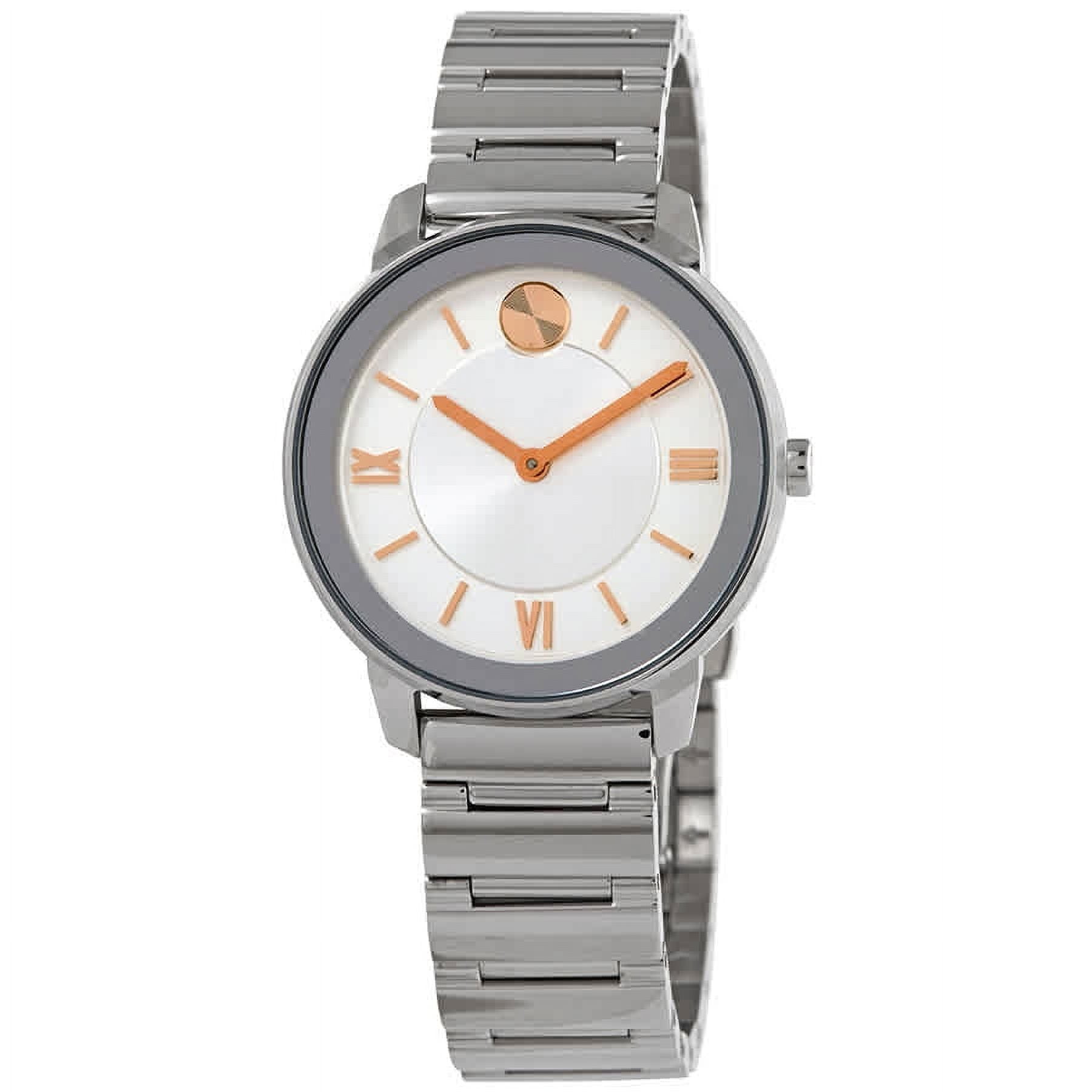 White movado cheap women's watch